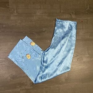 La Senza blue satin chick kawaii soft girl Cottagecore pj bottoms size S